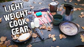 Camping  My Lightweight backpacking kitchen  cooking gear [upl. by Eirok]