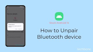 How to Unpair a Bluetooth device Android 14 [upl. by Baerman53]