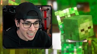 SPREEN REACCIONA A CREEPER VS ZOMBIE REMIX [upl. by Nahshun]