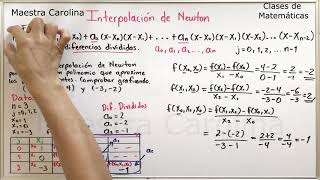 Interpolacion de Newton [upl. by Mair]