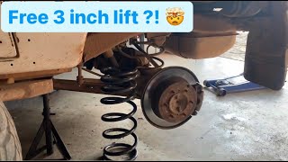 Installing a 3 inch lift for free on my Gen 2 Pajero [upl. by Traci309]