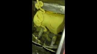 Butter Block Processing Augers with Pump and Extruder [upl. by Nirtak]