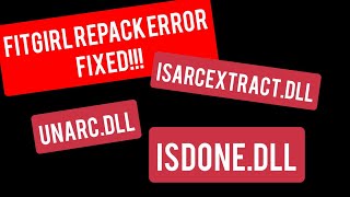 Fix ISDonedll error in fitgirl repack 100 working method [upl. by Gierk]