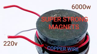 New technique i turn Copper wire and super strong magnets into 220v 6000w free energy generator [upl. by Heigl]