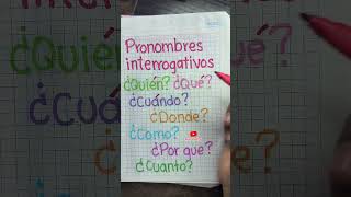 Interrogativos youtubeshorts eduacion educarte aprendeencasa shortvideo aprendizaje shorts [upl. by Anhcar422]