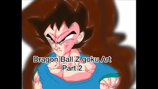 Part 2 Of My adventure of Drawing Dragon Ball Z Goku  RIP Akira Toriyama [upl. by Tound]