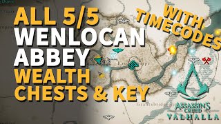 Wenlocan Abbey Wealth Chests amp Key Locked Door Assassins Creed Valhalla [upl. by Hrutkay344]