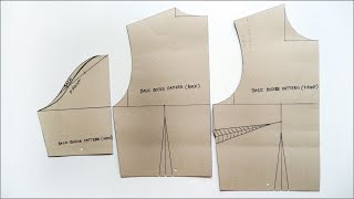 How To Draft A Basic Bodice Pattern  Basic Bodice Pattern With 2 Darts Tutorial  For Beginners [upl. by Sigvard]