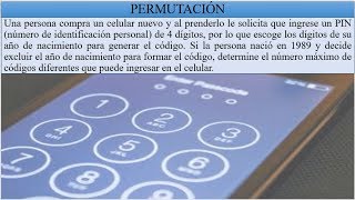 Cálculo de todas las claves posibles  Teoría combinatoria 2  Permutación del código del celular [upl. by Llenreb]