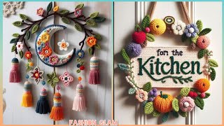 Decorative Wall Hanging Crochet Decor IdeasCrochet Home Decorations 2024 [upl. by Onairam]