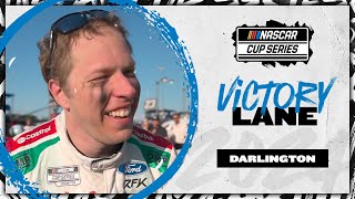 Brad Keselowski on Darlington win ‘We laid it all on the line there’ [upl. by Eerat]