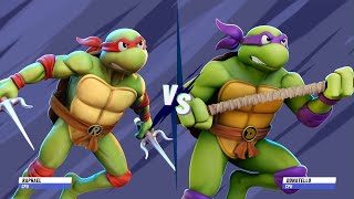 Nickelodeon AllStar Brawl 2  Raphael VS Donatello [upl. by Ariamat85]