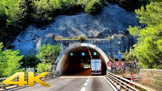 Driving The French Coast 🚗 🇫🇷 Monaco to Nice Highway  133 [upl. by Angelika]