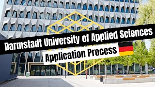 Darmstadt University of Applied Sciences Complete Application Process  Masters Germany 2022 [upl. by Ausoj851]