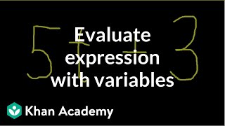 How to evaluate an expression with variables  Introduction to algebra  Algebra I  Khan Academy [upl. by Tterb]