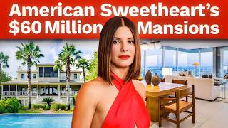 INSIDE Sandra Bullock Real Estate Portfolio 2024 [upl. by Essej]