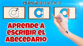 El abecedario para aprender a escribir minúsculas [upl. by Map]