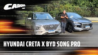 Hyundai Creta x BYD Song Pro duelo de SUVs na faixa de R 190 mil [upl. by Troyes]