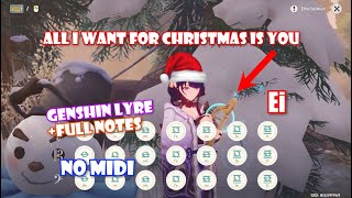 All I Want for Christmas Is You  Genshin Impact Lyre [upl. by Stutzman]