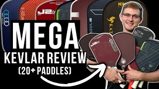 MEGA Kevlar Paddle Review 20 paddles J2k J7K LAZR16X Dunamis Katana Ruby X3 Apollo ETC [upl. by Raddie]