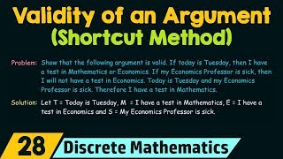 Checking The Validity of An Argument Shortcut Method [upl. by Ahtinak363]