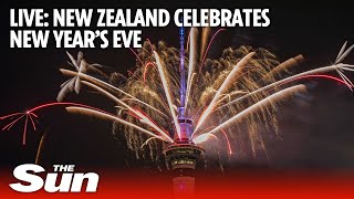 New Zealand welcomes in the 2024 with New Years Eve fireworks [upl. by Assirol]