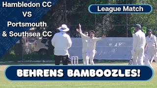 Hambledon CC vs Portsmouth amp Southsea CC  SPL Div 2  Behrens Bamboozels [upl. by Shrier]