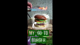 My perfect burger  a burger assembly video shorts [upl. by Colas]