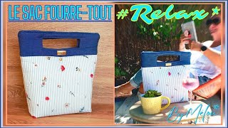 🎀 TUTO DIY FACILE 🎀 Coudre pasàpas Le Sac FourreTout RELAX ByMélou 🥰 [upl. by Sulrac597]