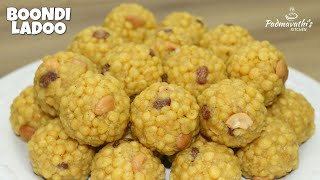 Boondi Ladoo Recipe  Boondi Laddu Recipe  Traditional Indian Sweet  Diwali Special Recipe [upl. by Kram]