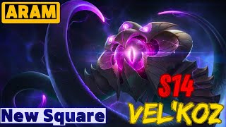 league of legends VelKoz plays s14 aram New Square [upl. by Chaille321]