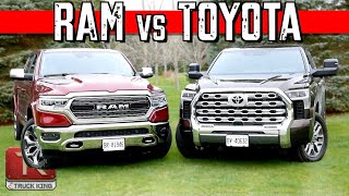 2023 Toyota Tundra 1794 vs Ram 1500 Limited Elite  Which BIG  Truck is Better [upl. by O'Doneven]