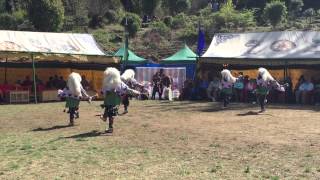 BhutanFestivalDance BhutanFlowerFestival [upl. by Mcloughlin]