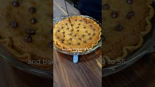 GOOEY Chocolate Chip Cookie Pie shorts [upl. by Tanaka]