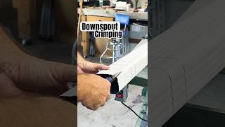 How to Crimp a Downspout oldschool newschool tools gutters rain malcotools harborfreight [upl. by Angelia]