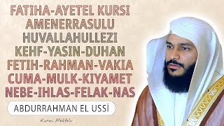 Fatiha Ayetel Kursi Amenerrasulu Kehf Yasin Fetih Vakia Duhan Rahman Cuma Mulk Nebe ihlas Felak Nas [upl. by Trstram]