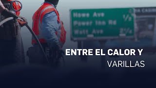 Trabajadores de Caltrans lidian con una quinta ola de calor en el norte de California [upl. by Eal]