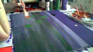 How to Paint an Abstract Acrylic Landscape for Beginners [upl. by Krenn]