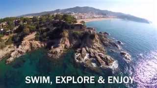 Lloret de Mar Costa Brava desde el aire [upl. by Rinum]