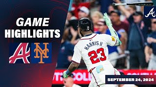 Braves vs Mets Game Recap 92424  MLB Highlights  Atlanta Braves [upl. by Bethesda]