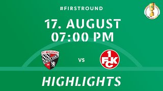 DFBPokal 202425 Round 1  FC Ingolstadt 04 vs 1 FC Kaiserslautern  DFB Pokal Highlights [upl. by Lussier]