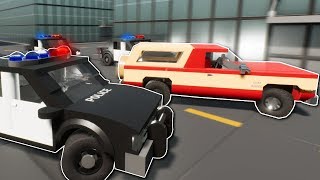 HUGE POLICE CHASE  Brick Rigs Multiplayer Gameplay  Lego Cops and Robbers Chase [upl. by Zoi]