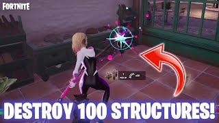 How to EASILY Destroy 100 Structures or Objects  Fortnite Chapter 5 [upl. by Ayat]