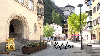 Kufstein Austria 🇦🇹  Spring Walking Tour  4K HDR [upl. by Atinek763]