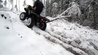 2011 Yamaha Grizzly 550 Showing Off DiffLock [upl. by Ardeth]