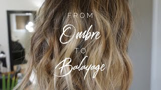 From Ombre to Balayage  Hair Tutorial [upl. by Mariel274]