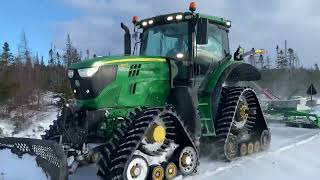 John Deere 6155R on Soucy Tracks [upl. by Uhp]