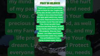 Pray In Silence prayerfortoday nightprayer faith jesus prayer praisethelord shorts [upl. by Colwell]