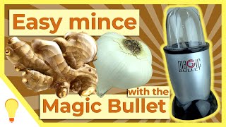 Easy Way to Mince Ginger and Garlic  Try the Magic Bullet [upl. by Ayaj415]