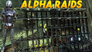 The Most Broken Strategy To RAID ALPHA Bases  ARK [upl. by Arlie47]